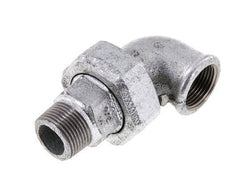 90 Grad abgewinkelter Verschraubungsstutzen 3/4'' Außengewinde R x Innengewinde Rp Gusseisen Flachdichtung Centellen 25bar (351.25psi)