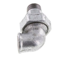 90 Grad abgewinkelter Verschraubungsstutzen 3/4'' Außengewinde R x Innengewinde Rp Gusseisen Flachdichtung Centellen 25bar (351.25psi)