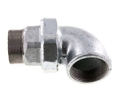 90 Grad abgewinkelter Verschraubungsanschluss 2'' Male R x Female Rp Cast Iron Flat Seal Centellen 25bar (351.25psi)