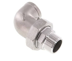 90 Grad abgewinkelter Verschraubungsanschluss 1'' Außengewinde R x Innengewinde Rp Edelstahl Flachdichtung PTFE 16bar (224.8psi)