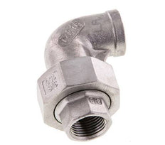 90-Grad-Verschraubung Rp3/8'' Innengewinde Edelstahl konische Dichtung 16bar (224.8psi)