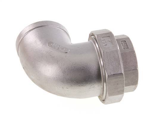 90-Grad-Verschraubung Rp2''-Buchse Edelstahl konische Dichtung 16bar (224.8psi)