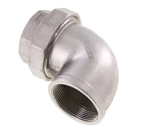 90-Grad-Verschraubung Rp2''-Buchse Edelstahl konische Dichtung 16bar (224.8psi)