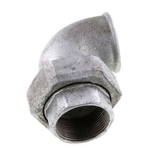 90-Grad-Verschraubung Rp1 1/2'' Innengewinde Gusseisen Konische Dichtung 25bar (351.25psi)