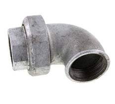 90-Grad-Verschraubung Rp1 1/2'' Innengewinde Gusseisen Konische Dichtung 25bar (351.25psi)