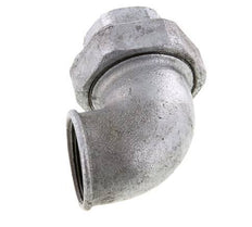 90-Grad-Verschraubung Rp1 1/2'' Innengewinde Gusseisen Konische Dichtung 25bar (351.25psi)