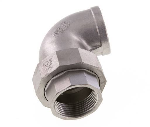 90Grad-Verschraubung Rp1 1/4'' Innengewinde Edelstahl konische Dichtung 16bar (224.8psi)