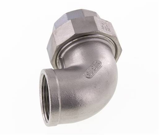 90Grad-Verschraubung Rp1 1/4'' Innengewinde Edelstahl konische Dichtung 16bar (224.8psi)