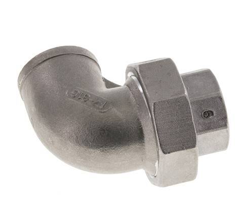 90 Grad abgewinkelter Verschraubungsanschluss Rp3/4'' Innengewinde Edelstahl Flachdichtung PTFE 16bar (224.8psi)