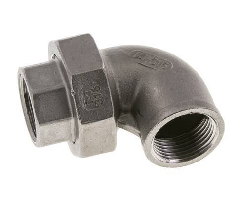90 Grad abgewinkelter Verschraubungsanschluss Rp3/4'' Innengewinde Edelstahl Flachdichtung PTFE 16bar (224.8psi)