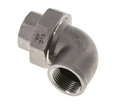 90 Grad abgewinkelter Verschraubungsanschluss Rp3/4'' Innengewinde Edelstahl Flachdichtung PTFE 16bar (224.8psi)