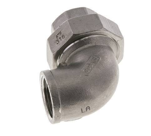 90 Grad abgewinkelter Verschraubungsanschluss Rp3/4'' Innengewinde Edelstahl Flachdichtung PTFE 16bar (224.8psi)