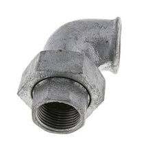 90Grad abgewinkelter Verschraubungsanschluss Rp1'' Weiblich Gusseisen Flachdichtung Centellen 25bar (351.25psi)