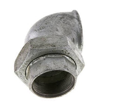 90Grad abgewinkelter Verschraubungsanschluss Rp2'' Weiblich Gusseisen Flachdichtung Centellen 25bar (351.25psi)