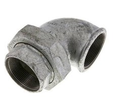90Grad abgewinkelter Verschraubungsanschluss Rp2'' Weiblich Gusseisen Flachdichtung Centellen 25bar (351.25psi)