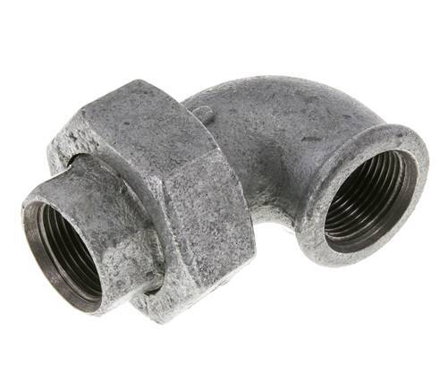 90Grad Winkelverschraubung Rp3/4'' Weiblich Gusseisen Flachdichtung Centellen 25bar (351.25psi)
