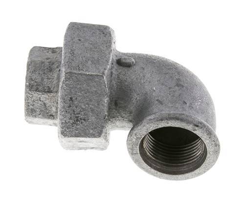 90Grad Winkelverschraubung Rp3/4'' Weiblich Gusseisen Flachdichtung Centellen 25bar (351.25psi)