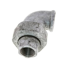 90 Grad abgewinkelter Verschraubungsanschluss Rp3/8'' Weiblich Gusseisen Flachdichtung Centellen 25bar (351.25psi)