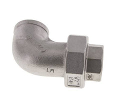 90Grad abgewinkelter Verschraubungsanschluss Rp1/2'' Weiblich Edelstahl Flachdichtung PTFE 16bar (224.8psi)