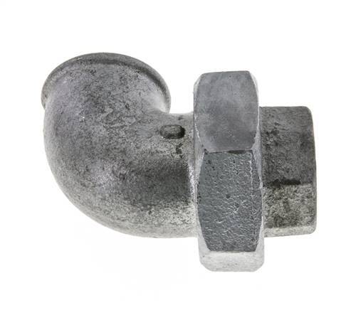 90Grad Winkelverschraubung Rp1 1/4'' Female Gusseisen Flachdichtung Centellen 25bar (351.25psi)