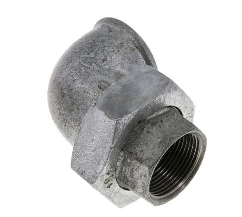 90Grad Winkelverschraubung Rp1 1/4'' Female Gusseisen Flachdichtung Centellen 25bar (351.25psi)