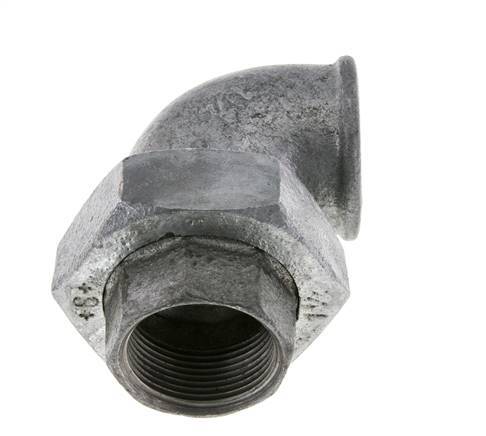 90Grad Winkelverschraubung Rp1 1/4'' Female Gusseisen Flachdichtung Centellen 25bar (351.25psi)
