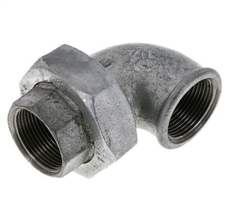 90Grad Winkelverschraubung Rp1 1/4'' Female Gusseisen Flachdichtung Centellen 25bar (351.25psi)