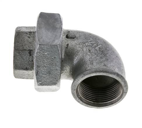 90Grad Winkelverschraubung Rp1 1/4'' Female Gusseisen Flachdichtung Centellen 25bar (351.25psi)