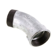 Winkelverschraubung 45° R2 1/2'' Außengewinde x Rp2 1/2'' Innengewinde Gusseisen 25bar (351.25psi)