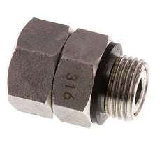 Drehdurchführung G1/2'' Innengewinde x Außengewinde Heißwasser Edelstahl FKM 30bar (421.5psi)