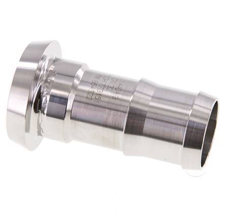 Sanitärarmatur (Molkerei) 50mm Konus x 1 1/4 Zoll (32 mm) Schlauchsäule aus Edelstahl