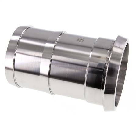 Sanitärarmatur (Molkerei) 121mm Konus x 4 Zoll (100 mm) Schlauchpfeiler Edelstahl