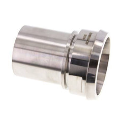 DIN 11851 Sanitärarmatur (Molkerei) 100mm Konus x 3 Zoll (75 mm) Schlauchsäule Sicherheitsmanschette aus Edelstahl