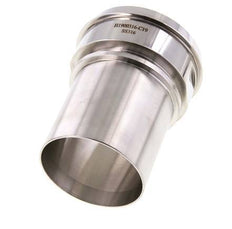 DIN 11851 Sanitärarmatur (Molkerei) 100mm Konus x 3 Zoll (75 mm) Schlauchsäule Sicherheitsmanschette aus Edelstahl
