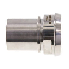 DIN 11851 Sanitärarmatur (Molkerei) 86mm Konus x 2 1/2 Zoll (63 mm) Schlauchsäule Sicherheitsmanschette aus Edelstahl