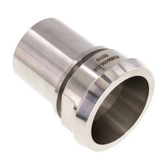 DIN 11851 Sanitärarmatur (Molkerei) 86mm Konus x 2 1/2 Zoll (63 mm) Schlauchsäule Sicherheitsmanschette aus Edelstahl