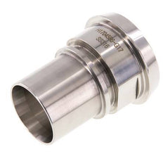 DIN 11851 Sanitärarmatur (Molkerei) 56mm Konus x 1 1/2 Zoll (38 mm) Schlauchsäule Edelstahl Sicherheitsmanschette