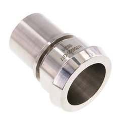 DIN 11851 Sanitärarmatur (Molkerei) 56mm Konus x 1 1/2 Zoll (38 mm) Schlauchsäule Edelstahl Sicherheitsmanschette