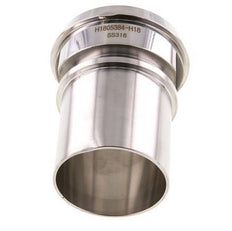 DIN 11851 Sanitärarmatur (Molkerei) 86mm Konus x 2 1/2 Zoll (65 mm) Schlauchsäule Sicherheitsmanschette aus Edelstahl