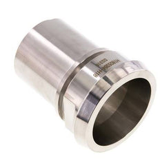 DIN 11851 Sanitärarmatur (Molkerei) 86mm Konus x 2 1/2 Zoll (65 mm) Schlauchsäule Sicherheitsmanschette aus Edelstahl