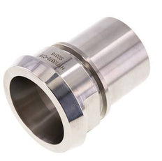DIN 11851 Sanitärarmatur (Molkerei) 68mm Konus x 2 Zoll (50 mm) Schlauchsäule Edelstahl Sicherheitsmanschette