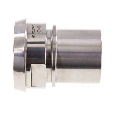 DIN 11851 Sanitärarmatur (Molkerei) 68mm Konus x 2 Zoll (50 mm) Schlauchsäule Edelstahl Sicherheitsmanschette