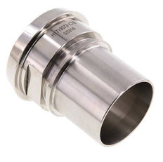 DIN 11851 Sanitärarmatur (Molkerei) 68mm Konus x 2 Zoll (50 mm) Schlauchsäule Edelstahl Sicherheitsmanschette