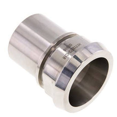 DIN 11851 Sanitärarmatur (Molkerei) 68mm Konus x 2 Zoll (50 mm) Schlauchsäule Edelstahl Sicherheitsmanschette