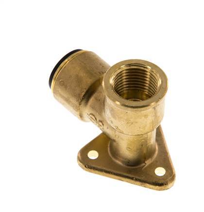 Wandsteckdose G1/2'' Female x 15 mm Push-in Messing 16bar (224.8psi)