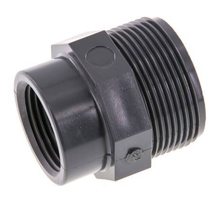 Reducing Ring Rp1'' Female x G1 1/2'' Male PVC-U 16bar (224.8psi) EN 1452-3 [2 Pieces]