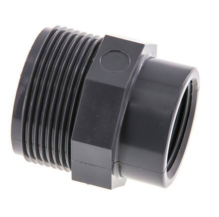 Reducing Ring Rp1'' Female x G1 1/2'' Male PVC-U 16bar (224.8psi) EN 1452-3 [2 Pieces]