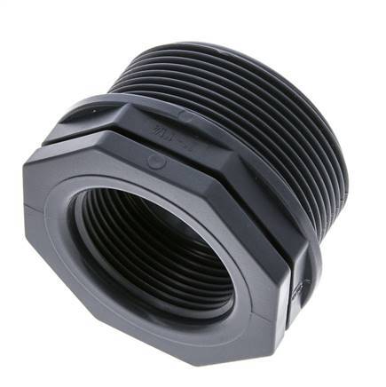 Reduzierring G1 1/4'' Innengewinde x G2'' Außengewinde Polypropylen (pp) 10bar (140,5psi) FDA 65mm Sechskant