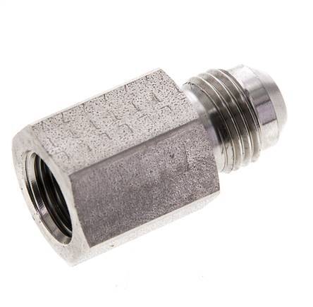 JIC Reduziernippel G1/4'' Innengewinde x UNF 9/16''-18 Außengewinde Edelstahl 275bar (3863.75psi)