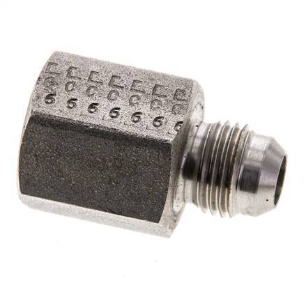 JIC Reduziernippel G3/8'' Innengewinde x UNF 9/16''-18 Außengewinde Edelstahl 275bar (3863.75psi)